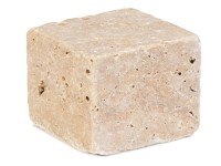 Euro Stone Travertínová dlažobná kocka, Noce, 10 x 10 x 8 cm