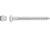 Skrutka do dreva so šesťhrannou hlavou SW10 bielo pozinkovaná 6 x 30 mm, 100 ks