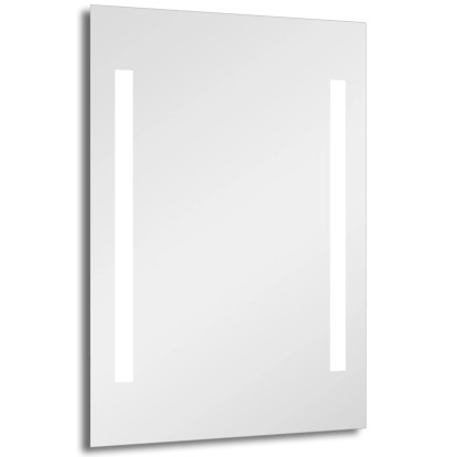 DSK Designové zrkadlo s LED osvetlením Silver Beam 50 x 70 cm