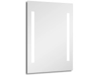 DSK Designové zrkadlo s LED osvetlením Silver Beam 50 x 70 cm