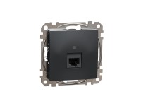 Schneider Electric Dátová zásuvka RJ45 Cat.5e UTP Sedna, antracitová