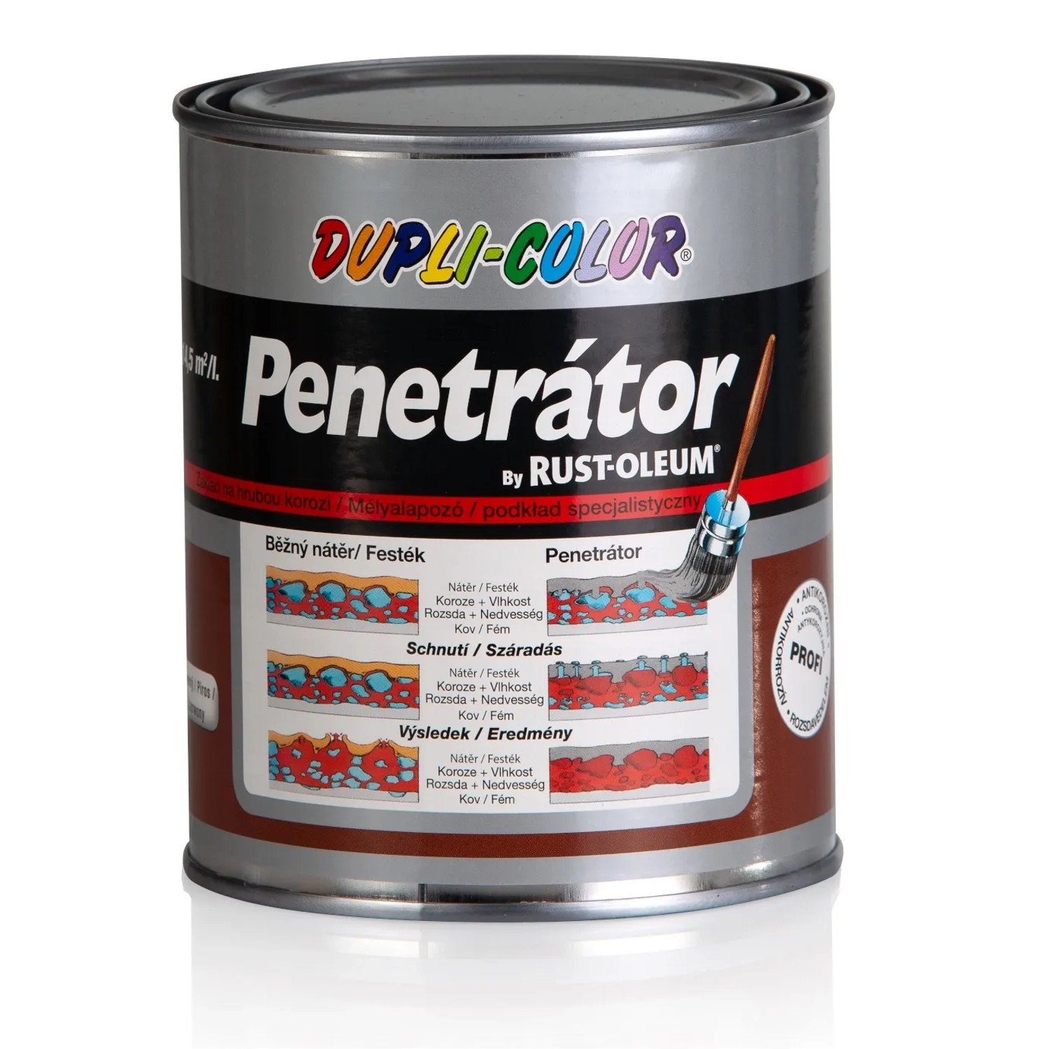 E-shop DUPLI-COLOR Penetrátor korózie Alkyton, červenohnedá, 750 ml