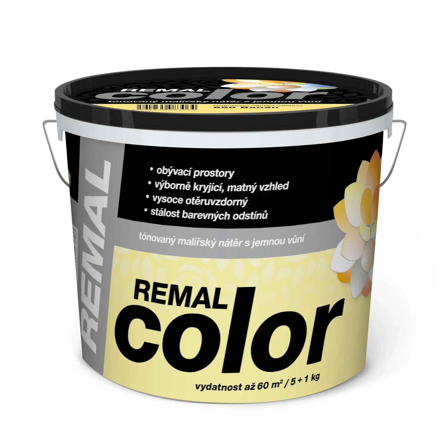 E-shop REMAL Color Tónovaný maliarsky náter s jemnou vôňou, 650 Banán, 5 + 1 kg