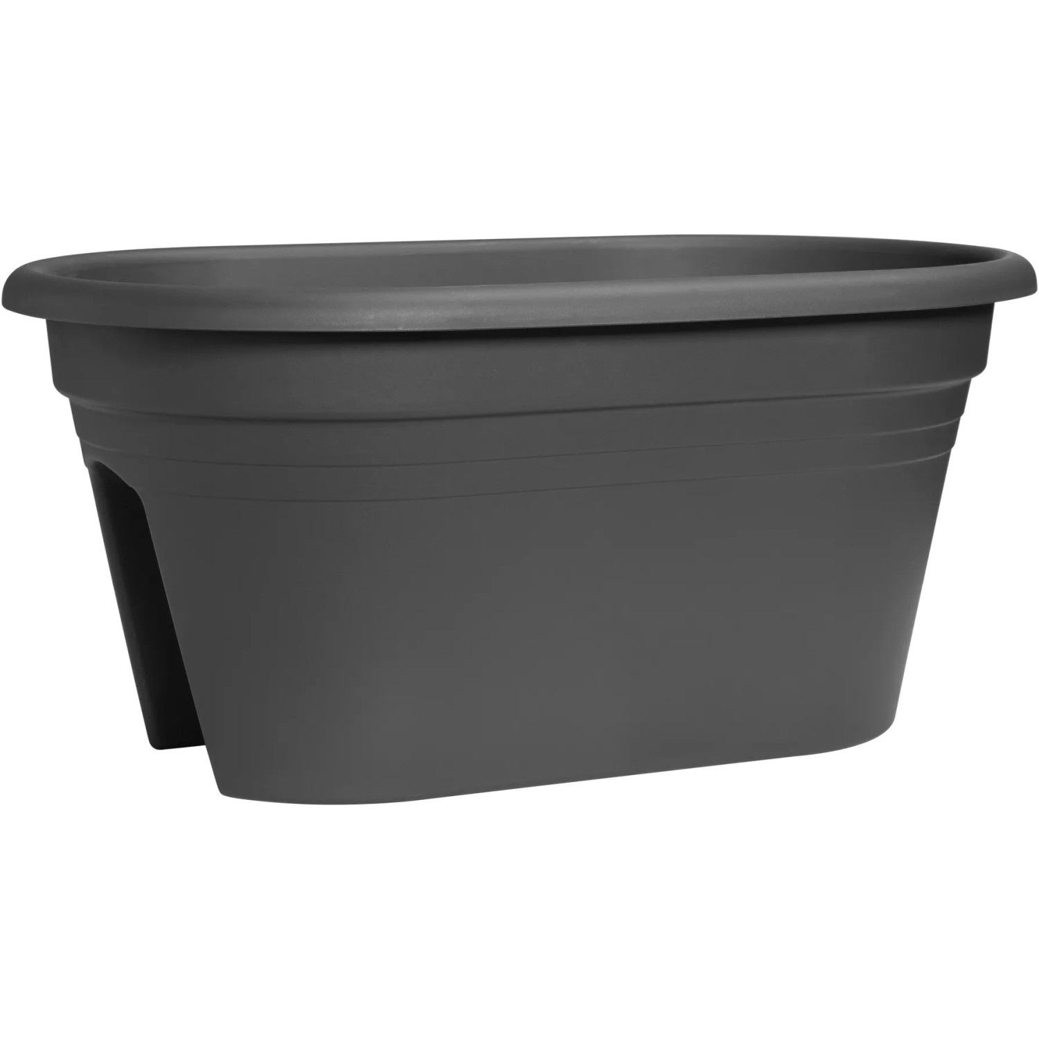 E-shop Ebertsankey Kvetináč na zábradlie Mediterran 50 x 30 cm antracitový