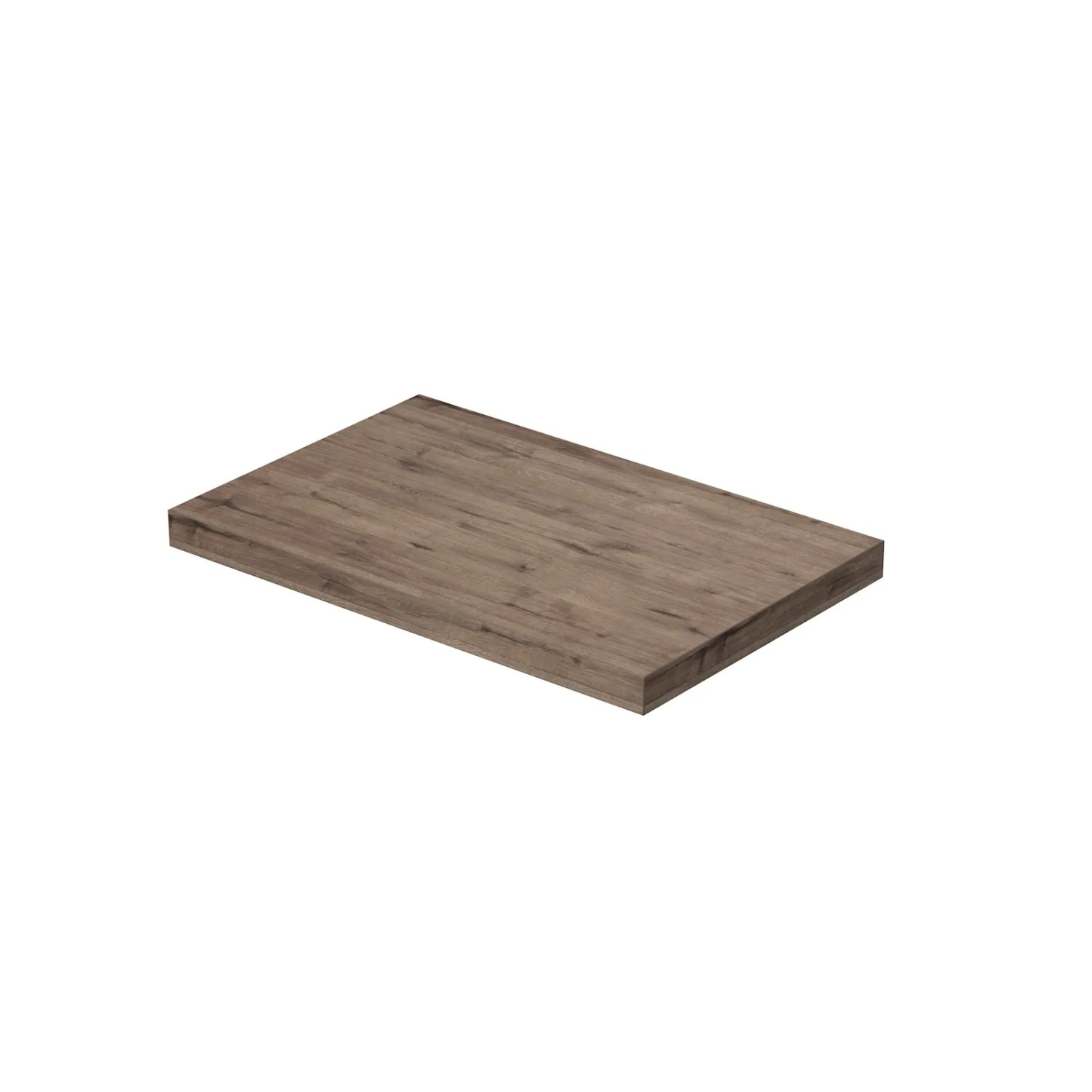E-shop INTEDOOR Umývadlová doska BEE bez výrezu, š. 80 cm, dub Wellington