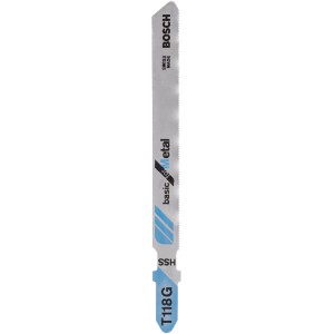 Priamočiara píla Bosch Pro T 118 G Basic for Metal, vhodná pre tenké plechy.