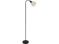 GLOBO Stojaca lampa ISABELLA čierna E27 40 W 370 x 220 x 1750 mm