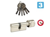 Richter Czech EURO Secure Bezpečnostná vložka 30/40K, 6 kľúčov, matný nikel Richter Czech EURO Secure Bezpečnostná vložka 30/40K, 6 kľúčov, matný nikel