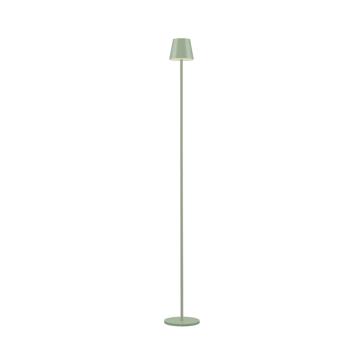 E-shop Just Light. Nabíjacia stojaca LED lampa Euria IP54 zelená pr. 16 x 125 cm