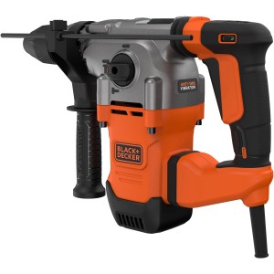 Vŕtacie kladivo Black+Decker BEHS03K (1250 W) v oranžovej a šedej farbe.