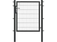 Floraworld Jednokrídlová brána Premium z dvojitého zváraného pletiva antracitová