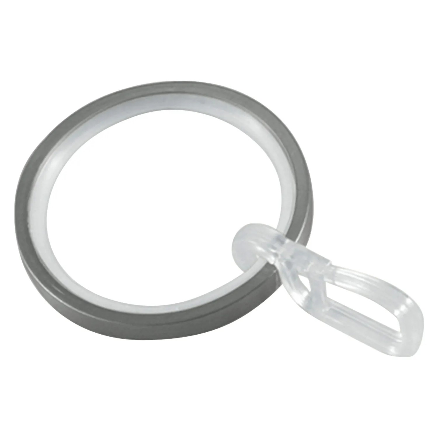 E-shop Gardinia Krúžky Windsor pr. 25 mm s klznou vložkou, vzhľad ušľachtilej ocele