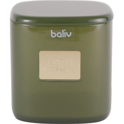 baliv Moss Green trend Kozmetická dóza, khaki, polyresin
