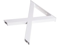 Podnož pod lavicu tvar X biela 400 mm x 420 mm Podnož pod lavicu tvar X biela 400 mm x 420 mm