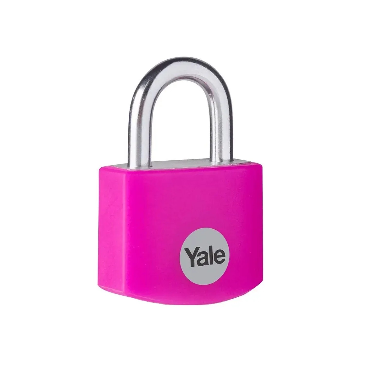 E-shop Yale Visiaci zámok YE3B/25/112/1, 3 kľúče, ružový, 44 x 29 x 15 mm