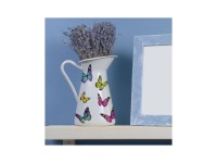 Crearreda Samolepiace dekorácie, farebné motýle, 1 hárok, 15 x 31 cm