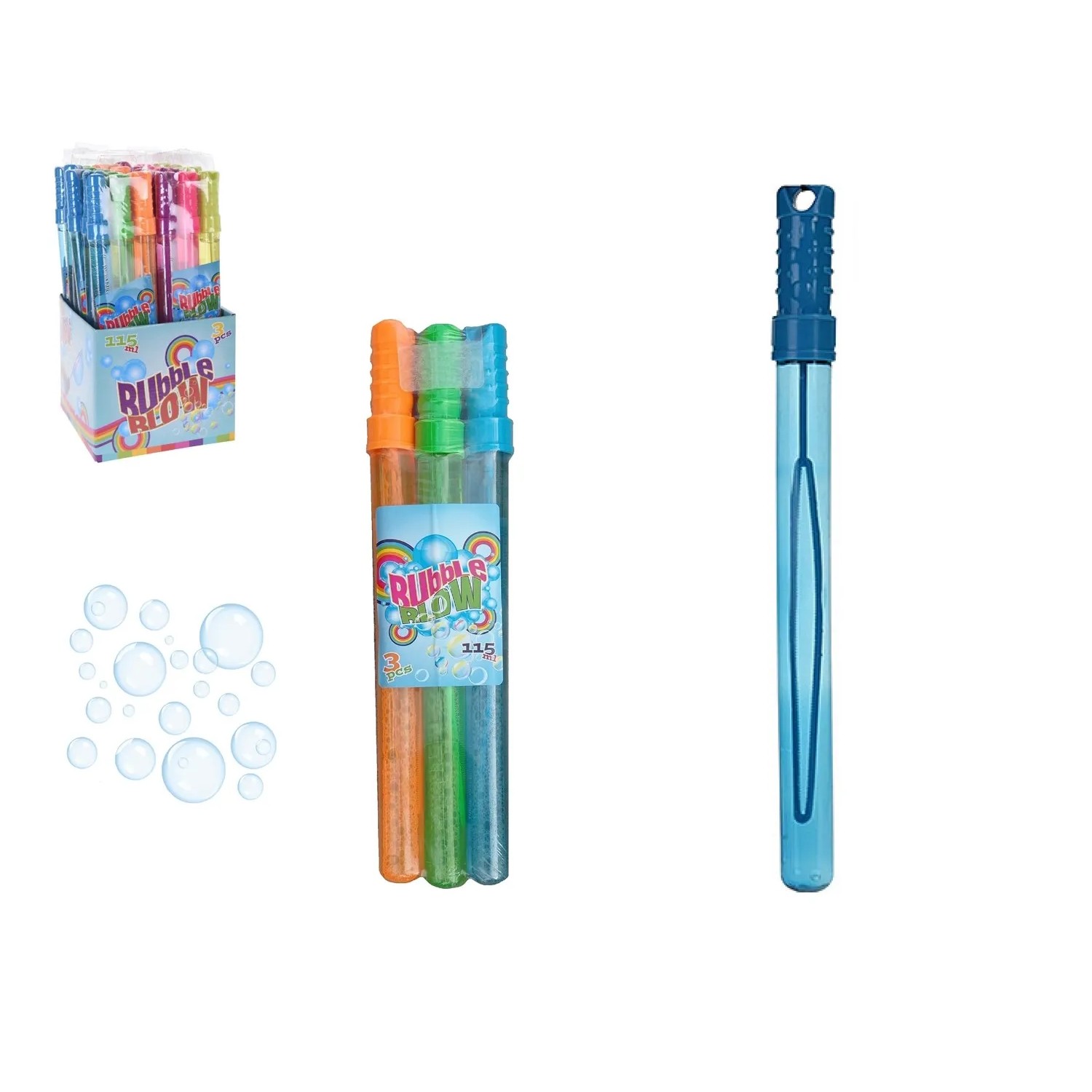 E-shop Koopman Bublifuk na veľké bubliny, 3 ks, rôzne druhy, 115 ml