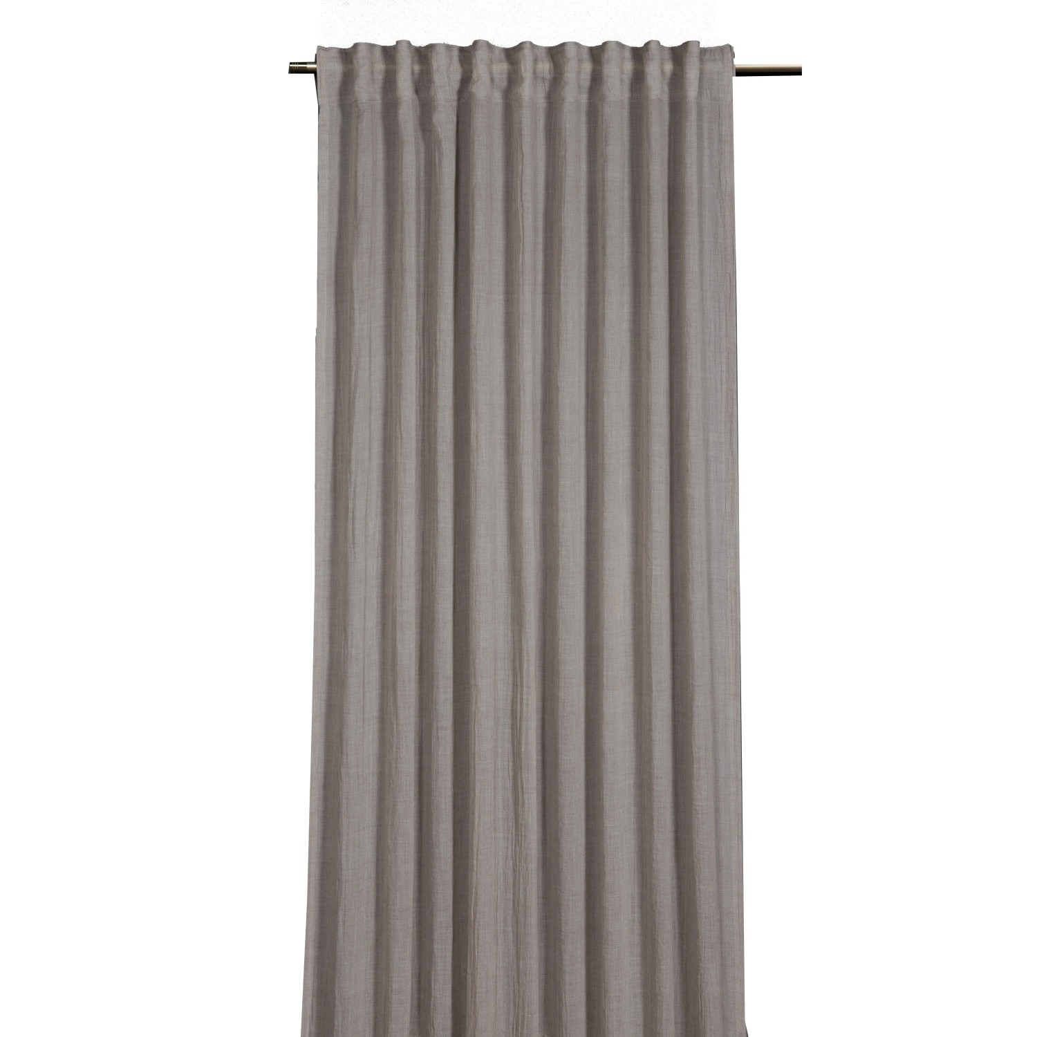 E-shop Sehlbach Záves so skrytými pútkami, štruktúra s bavlnou, striebrosivý 245x135 cm