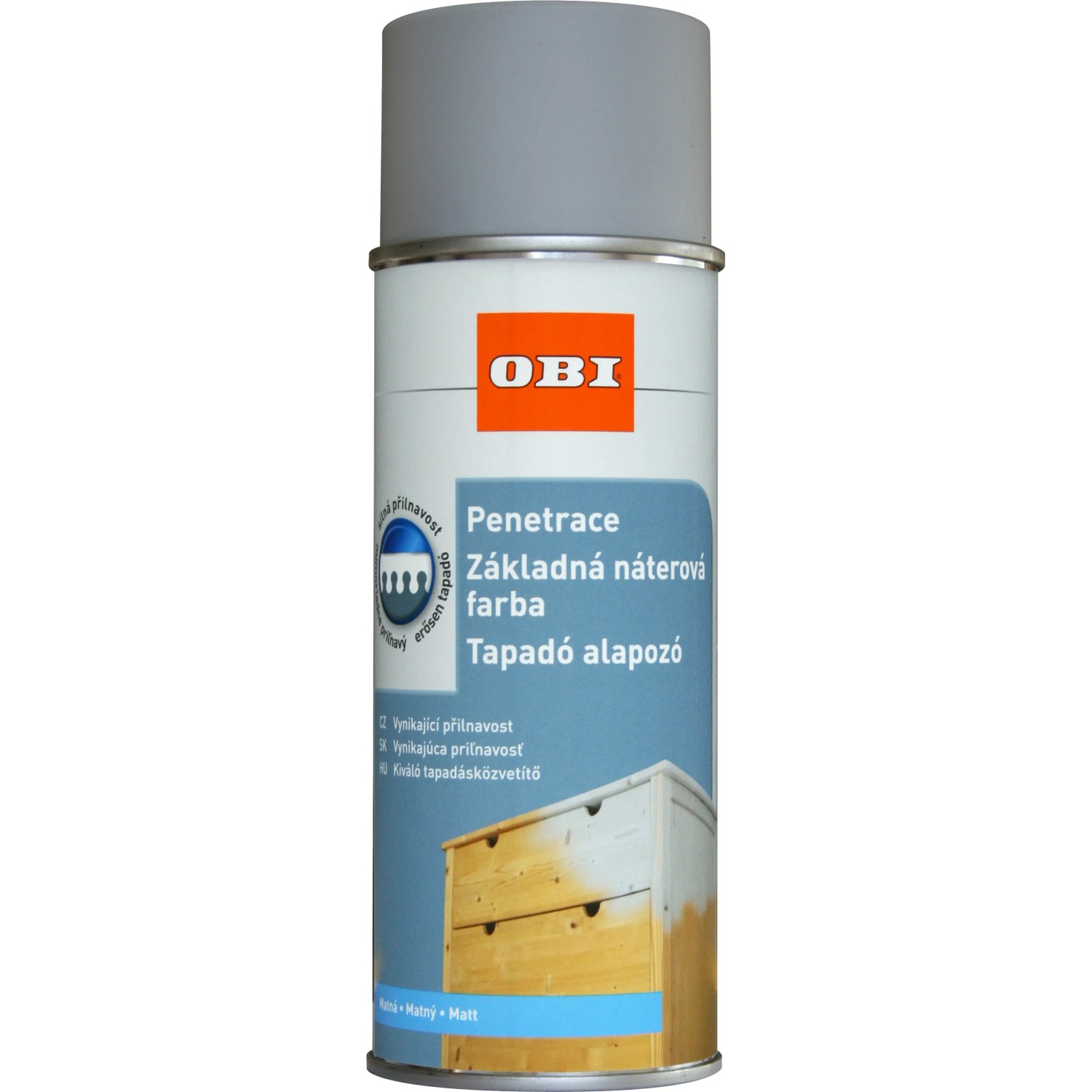 E-shop OBI Sprej základový sivý 400 ml