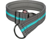 Trixie Obojok Pull Stop Fusion grafit/oceán, veľkosť S-M 28-38 cm, šírka 35 mm