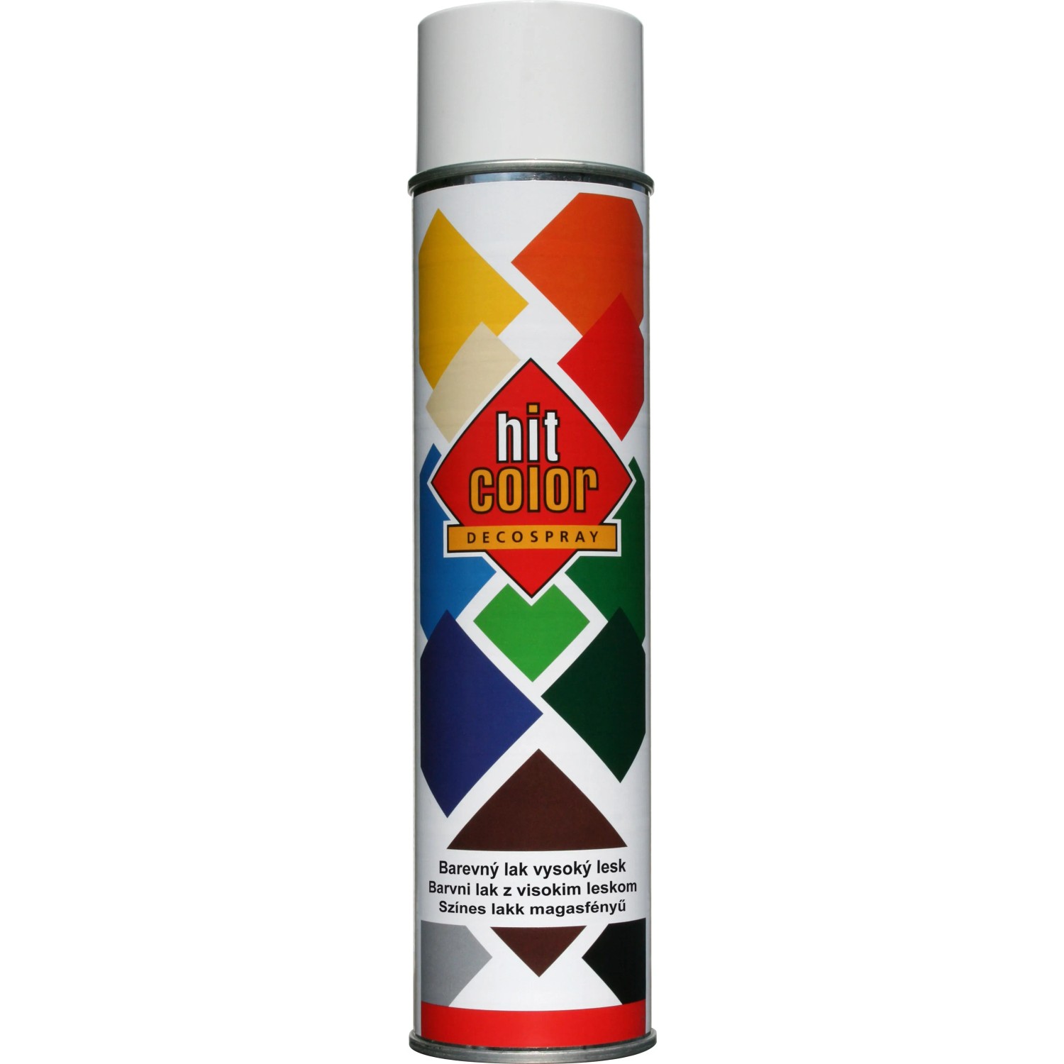 E-shop hitcolor Dekoratívny lak v spreji vysoký lesk čisto biely 600 ml
