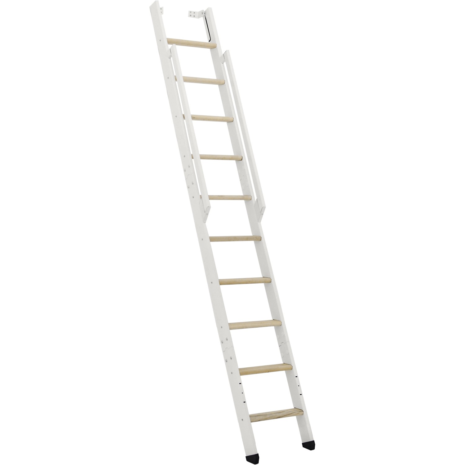 E-shop Minka STAIRS Priame rebríkové schodisko Strong smrk/biela, 10 schodov, 243 cm