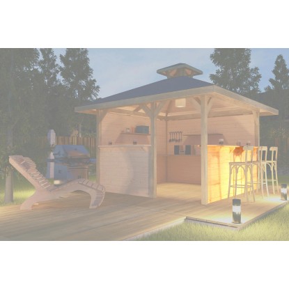 Weka Veľká stena s odkladacím pultom (barom) pre altánky 651 veľ. 2