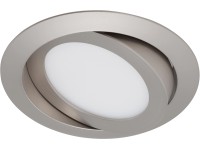 Briloner Vstavané LED svietidlo matný nikel otočné V: 3,4 cm priemer: 14 cm