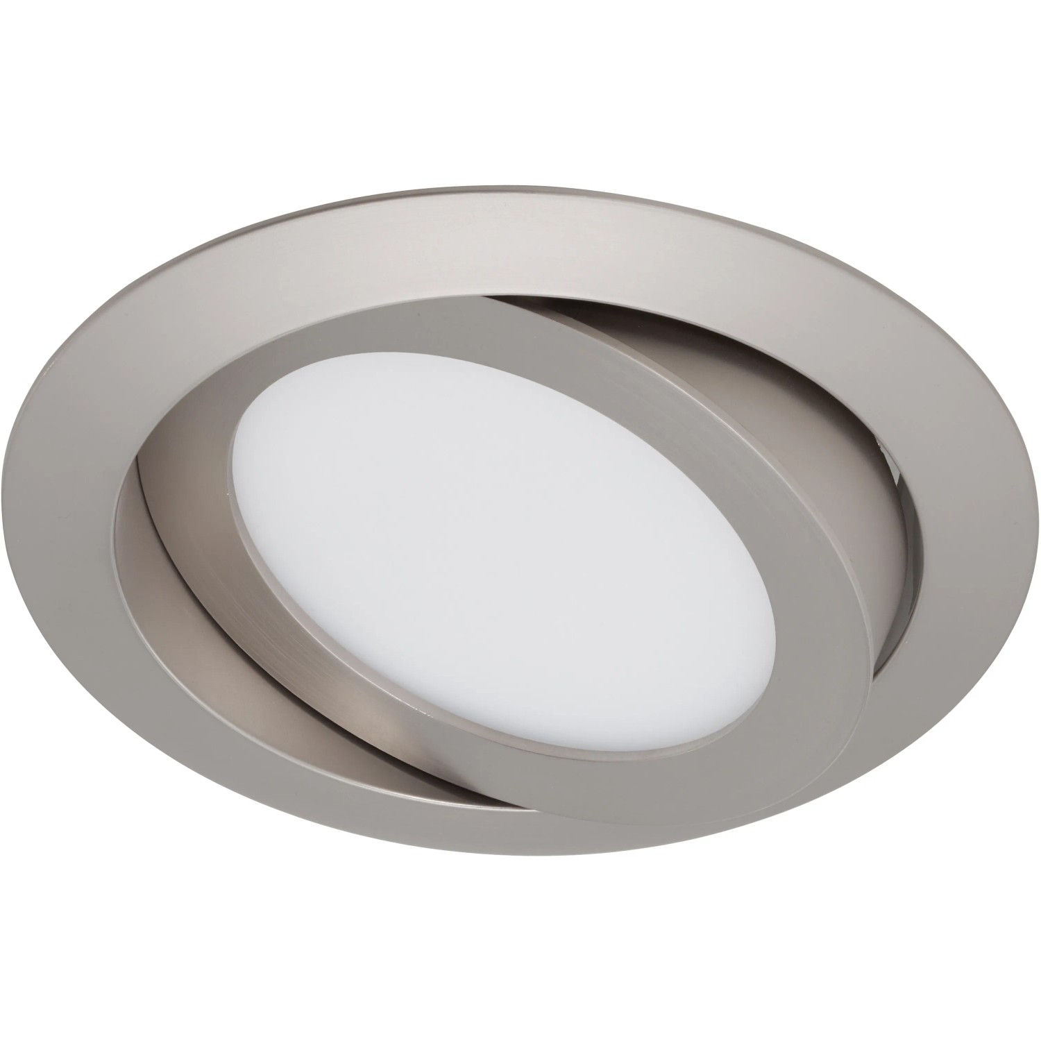 E-shop Briloner Vstavané LED svietidlo matný nikel otočné V: 3,4 cm priemer: 14 cm