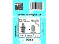 Tesnenie k vretenu tela vŕšku 3/8 silikón, 2ks Tesnenie k vretenu tela vŕšku 3/8 silikón, 2ks