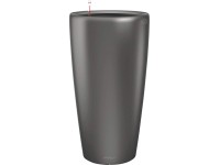 Lechuza Samozavlažovací kvetináč Rondo 40 antracitová metalická pr. 40 x 75 cm