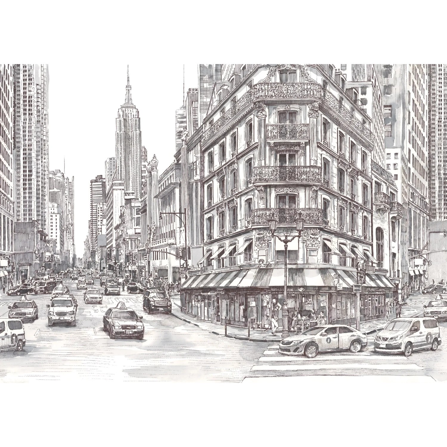 E-shop Komar Vliesová fototapeta Downtown 350 x 250 cm