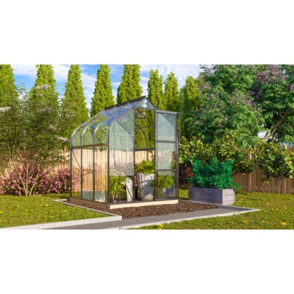 Vitavia Skleník Orion 3800 ESG 3 mm čierny práškovo lakovaný 202 x 195 cm