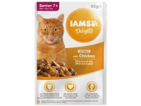 IAMS Kapsička Delights Senior s kuracím mäsom v omáčke 85 g