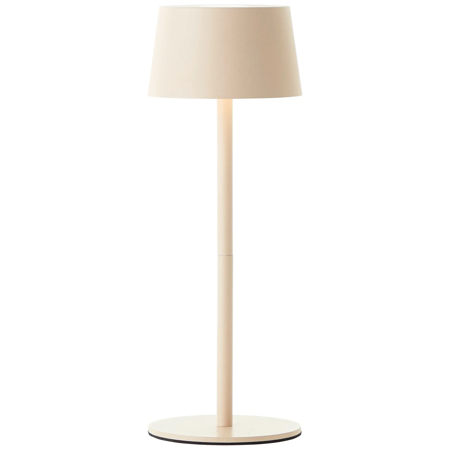 E-shop Brilliant Dobíjacia stolná lampa Jona 2 W, 170 lm, 3000 K, béžová pr. 9 x 25 cm
