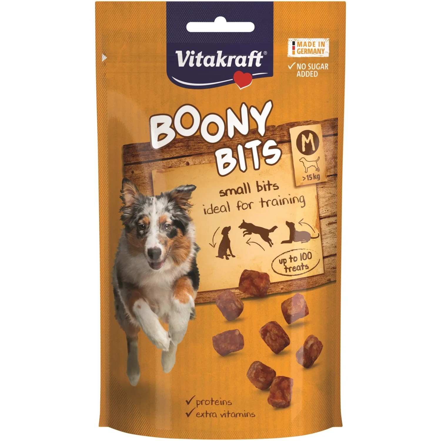 E-shop Vitakraft Doplnkové krmivo pre psov Boony Bits M, 120 g/100 ks