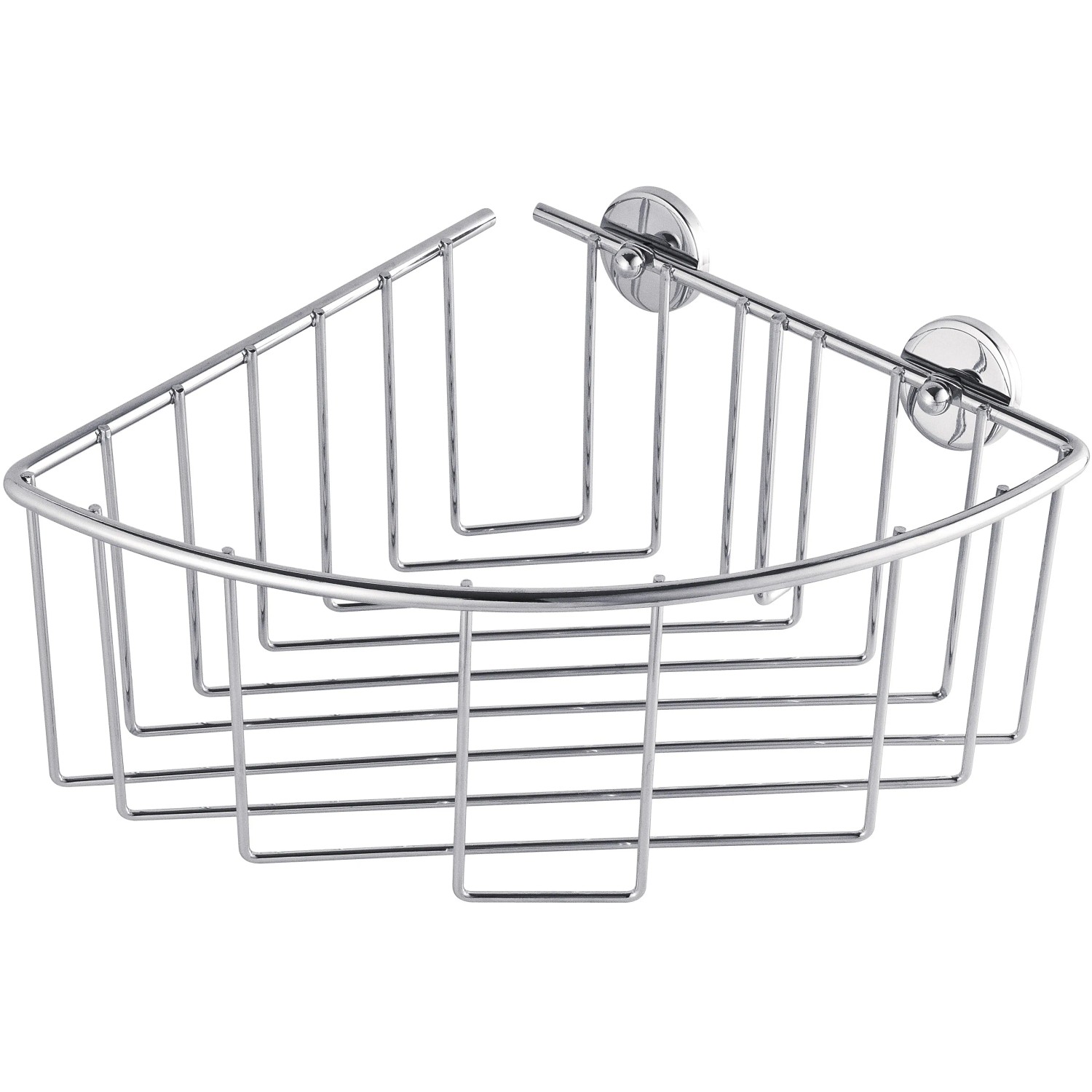 E-shop tesa Rohový košík do sprchy Baath hlboký, chróm, 115 x 205 x 210 mm