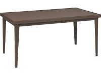 Záhradný stôl Davenport, hnedá, 75 x 160 x 90 cm * Záhradný stôl Davenport, hnedá, 75 x 160 x 90 cm *