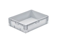 Surplus Systems Eurobox s plnou stenou Maxi sivý 80 x 60 x 22 cm, 91 l