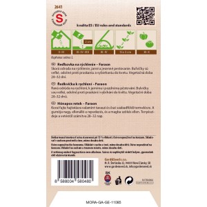 GardenSeed Premium Semienka Reďkovka Faraon