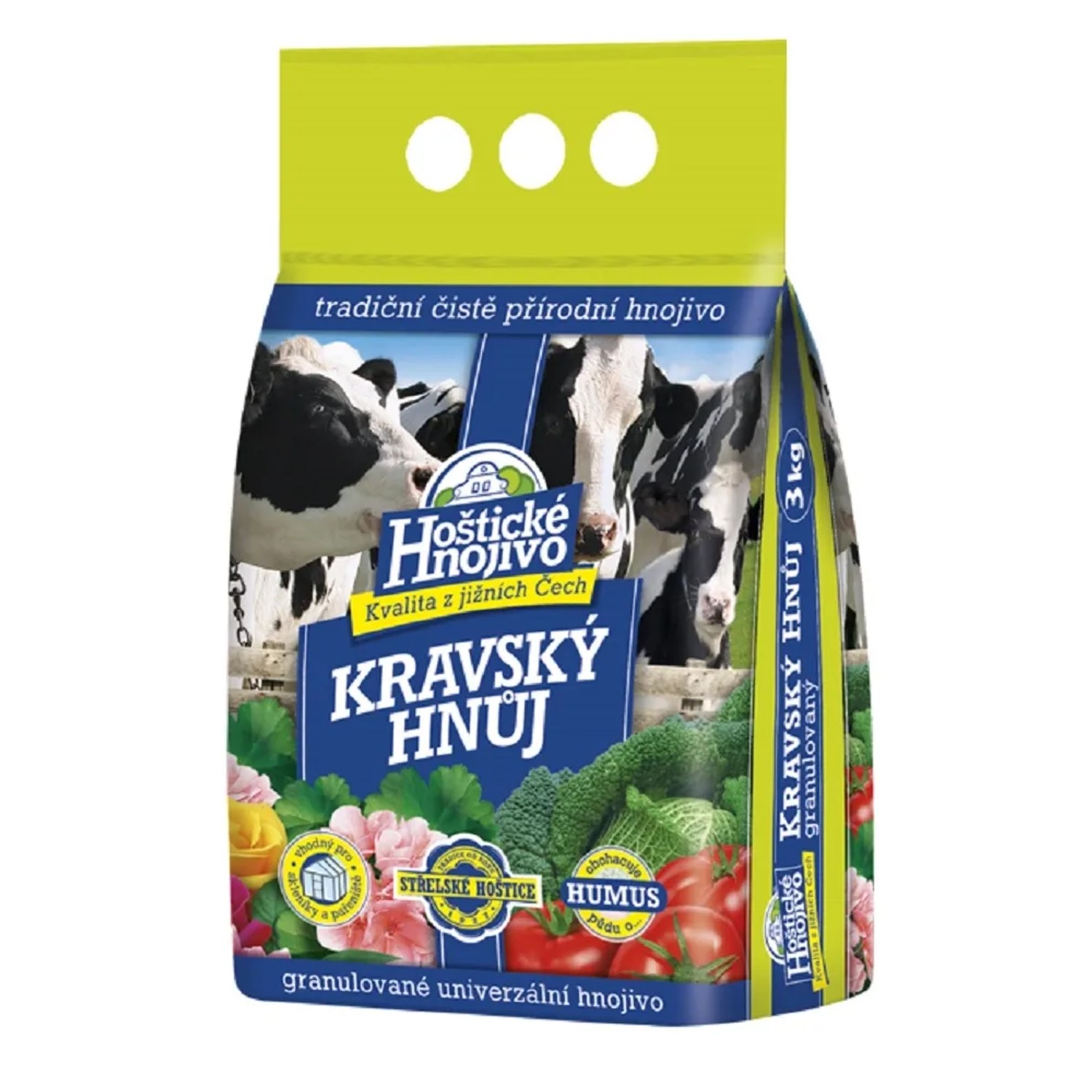 E-shop Hoštické hnojivo Kravský hnoj granulovaný 3 kg