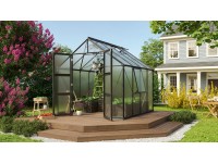 Vitavia Skleník Olymp 6700 HKP 4 mm čierny práškovo lakovaný 257 x 258 cm