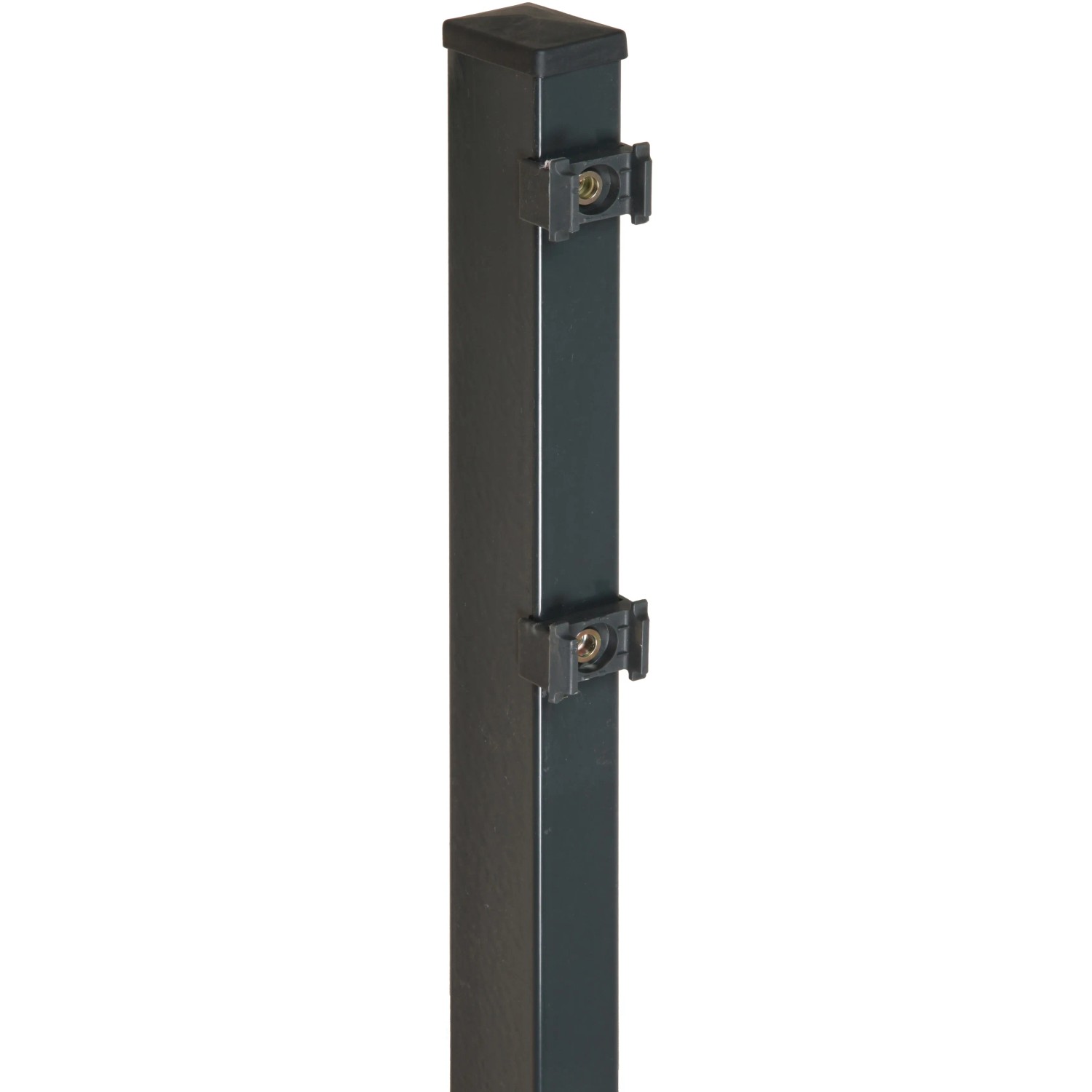 E-shop Štvorhranný plotový stĺpik pre dvojité pletivo antracitový 6 cm x 4 cm x 140 cm