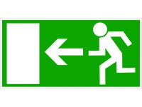 Tabuľka FTL Únikový východ vľavo 200 mm x 100 mm