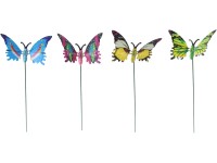 Dekoratívny záhradný zápich Fun Spinner motýľ, rôzne druhy, 45 cm, 1 ks