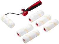 LUX-TOOLS Sada lazúrovacích valčekov 7dielna, 6x valček pr. 6x10 cm vč. rukoväte