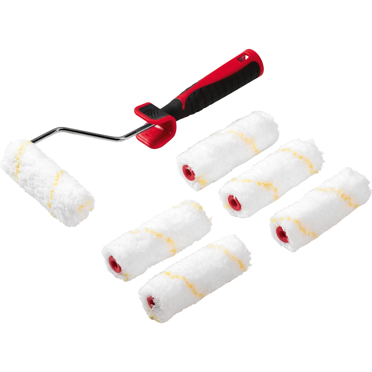E-shop LUX-TOOLS Sada lazúrovacích valčekov 7dielna, 6x valček pr. 6x10 cm vč. rukoväte