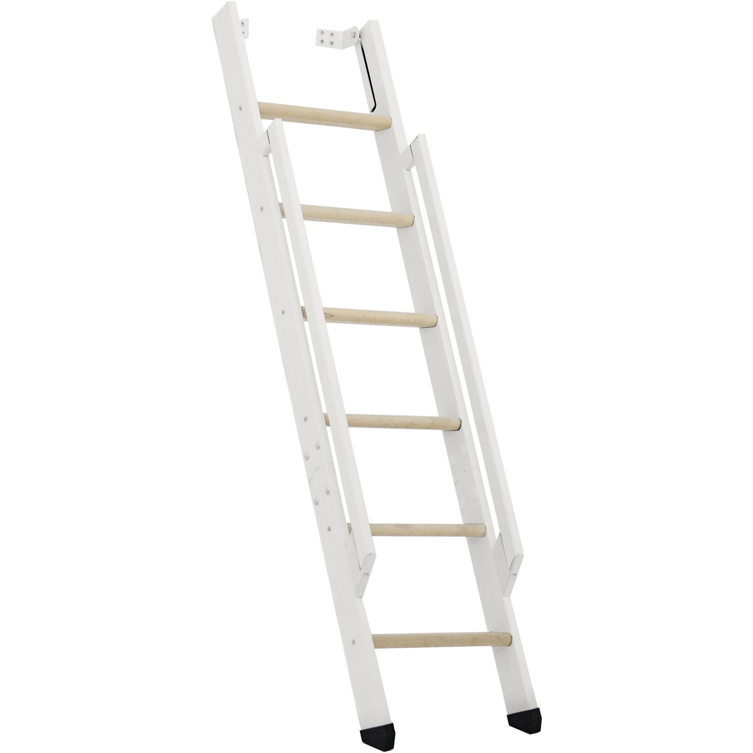 E-shop Minka STAIRS Priame rebríkové schodisko Strong smrk/biela, 6 schodov, 152 cm