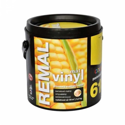 REMAL Vinyl COLOR Mat Prémiový maliarsky náter 610 pastelovo žltá 3,2 kg