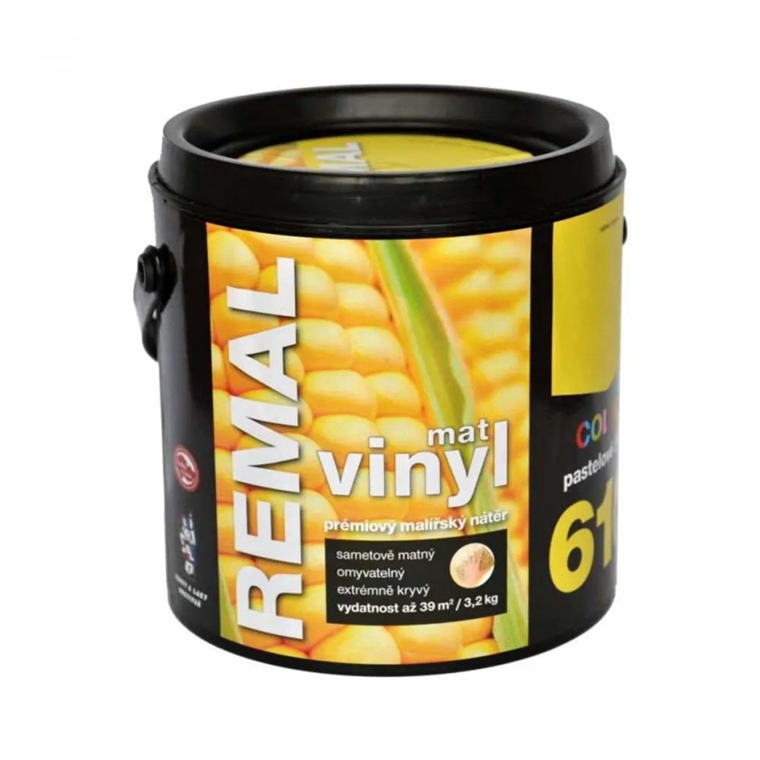 E-shop REMAL Vinyl COLOR Mat Prémiový maliarsky náter 610 pastelovo žltá 3,2 kg